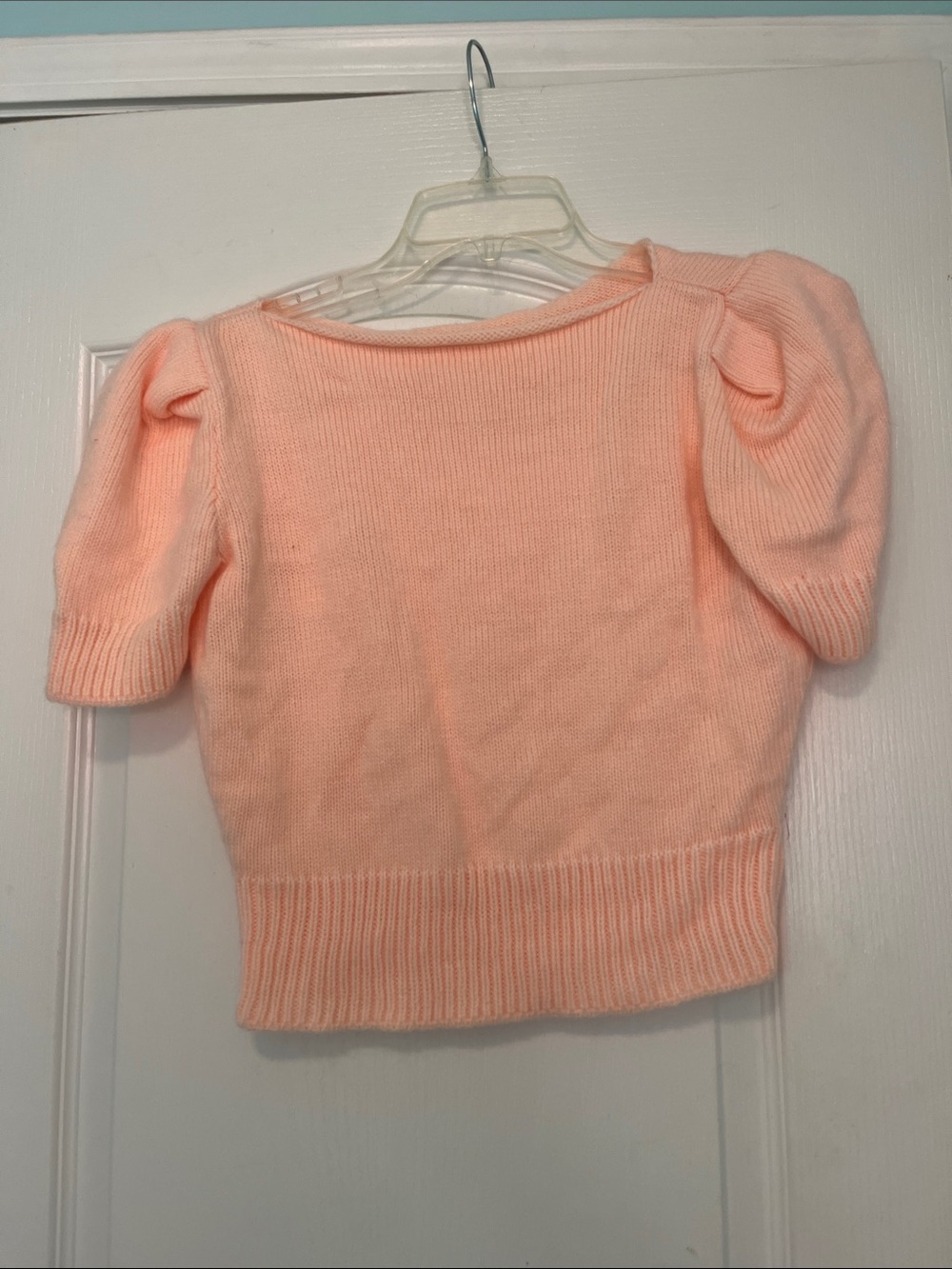Hand-knit Reproduction vintage cropped pinup sweater